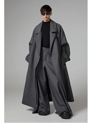 Men's Iconic Extra Long Wool-Blend Trench Coat