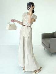 Luxe Pleated Top & Palazzo Pants
