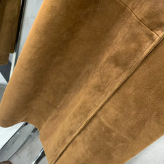 Women's Suede Belted Trench Coat
