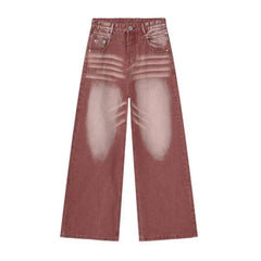 Men's Faded Wash Baggy Jeans
