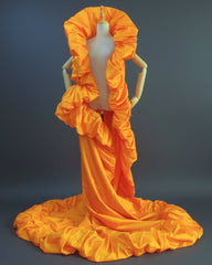 Sculptural Taffeta Opera Cape