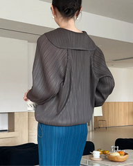 Luxe Pleated Drawstring Top