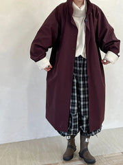 Oversized Cotton Trench Coat