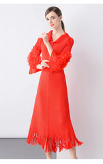 Luxury Cocktail Pleats Dress