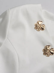 Luxury Satin Peplum Blouse