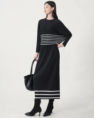 Zero-Crease Pleated Skirt Set