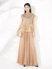 Modest Pleated Skirt Set