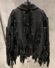 Luxury Sheepskin Fringe Jacket