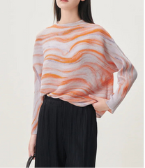 Luxury Micro-Pleated Knit Top