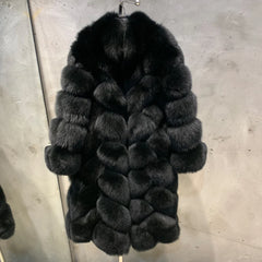 Real Fox Fur Coat for Women