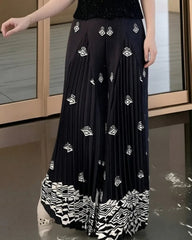 Luxury Petite Plissé Palazzo Pants