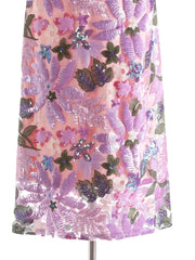 Luxury Floral Sequin Skirt