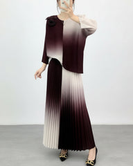 Pleated Couture Skirt Set