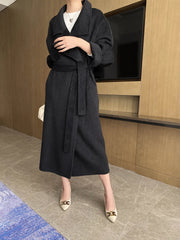 Women's Petite Wool-Blend Long Jacket Coat