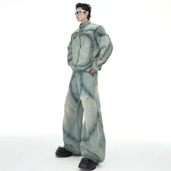 Men's Wash Denim Balloon Jeans