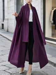 Extra Long Plisse Duster Coat