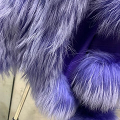 Couture Sheepskin & Fox Fur Coat