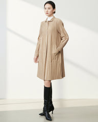 Travel Pleats Longline Jacket