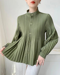 Luxury Pleated Daily Coat