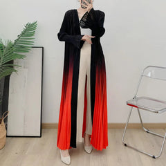 Plissé Ombre Lightweight Coat