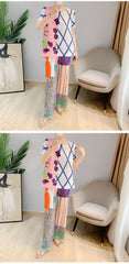 Luxury Leisurewear Plissé Pants Set