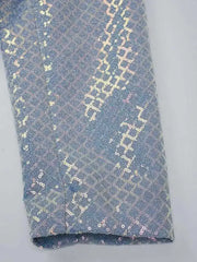 Luxe Shimmering Wrap Blazer