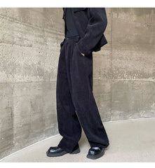 Men's Daily Blazer & Wide Leg Pants 2-Piece Set