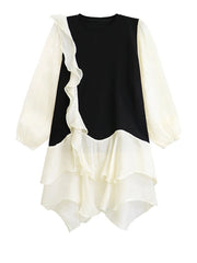 Avant-Garde Casual Ruffle Dress