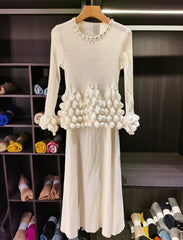 Luxury Bubble Pleated Dress