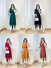 Luxury Formal Pleats Resort Dress