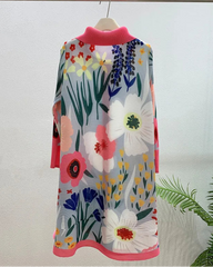 Luxury Pleated Tunic Dress