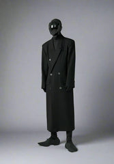 Men’s Full-Length Oversized Wool Blend Coat