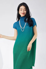 Asymmetrical Pleated Dress