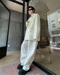 Men's Oversized Satin Blazer & Pants Suit Set