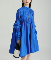 Luxury Cinched Waist Shirtdress