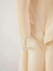 Peplum Pleated Top & Skirt Set