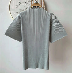 Plissé Flared Sleeves Top