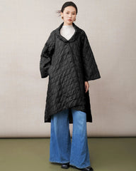 Luxury Asymmetrical Pleated Coat