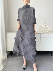 Japanese Diamond Pleated Dress