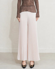 Luxury Plissé Palazzo Pants