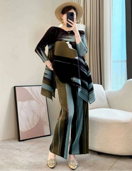 Truly Pleated Asymmetric 2-Piece
