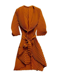 Luxury Longline Plisse Cardigan