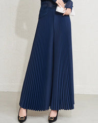 Luxury Plissé Palazzo Pants