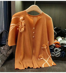 Luxury Pleated Stretchy Blouse
