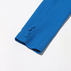 Luxury Draped Scarf Blazer