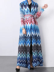 Luxury Unique Pleats Formal Coat