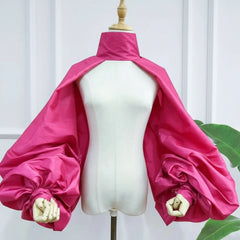 Luxury Voluminous-Sleeve Bolero