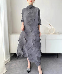 Japanese Diamond Pleated Dress