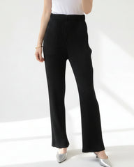 Luxury Plissé Straight Pants