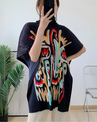 Luxury Pleated Tunic Top